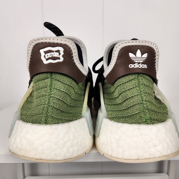 adidas gazelle silver green womens Adidas Pharrell x Billionaire Boys Club NMD Hu Trail Green Plaid Sneak –  Celebrity Owned